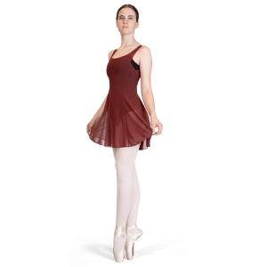 Lulli Lub257 Gabriella Burgundy Überkleid Aus Elastischem Tüll Bordeaux 01