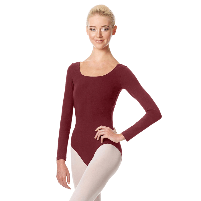 Lulli Martha Langarm Body Baumwolle Bordeaux 01