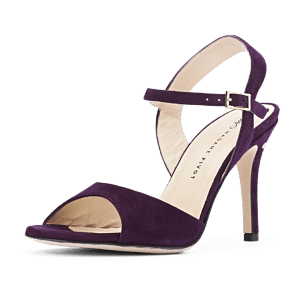 Madame Pivot Chantal Violet Suede Klassische Tanz Sandale Lila Wildleder 01
