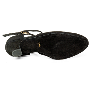 Merlet Badras 1404 Wildleder Tanzschuh Kleiner Absatz 06