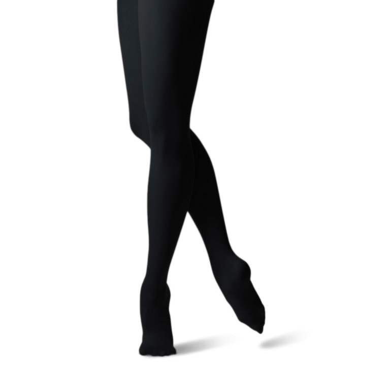 Merlet C80 Noir Tanz Strumpfhose Mit Fuß Schwarz