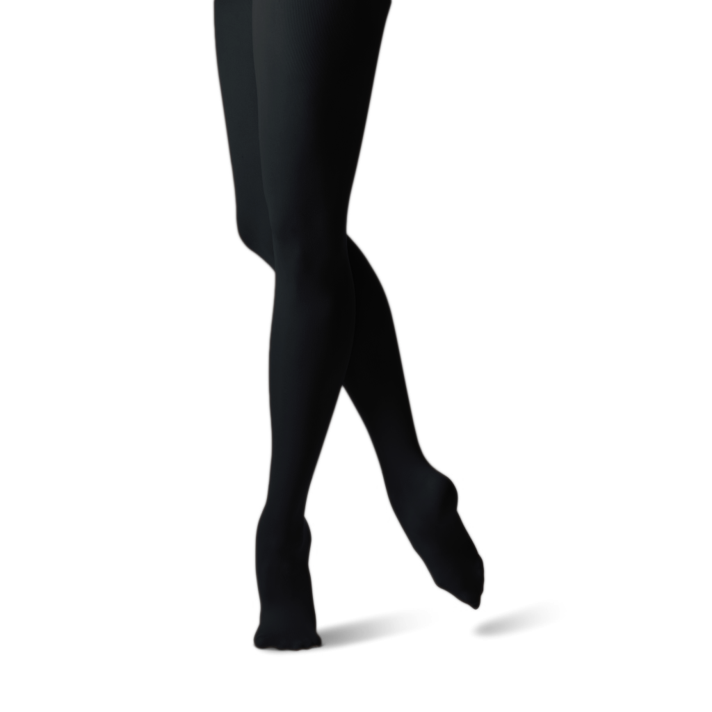 Merlet C80 Noir Tanz Strumpfhose Mit Fuß Schwarz