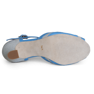 Merlet Kaly 1300 606 Tanzschuh Glitzernd Silber Hellblau 05