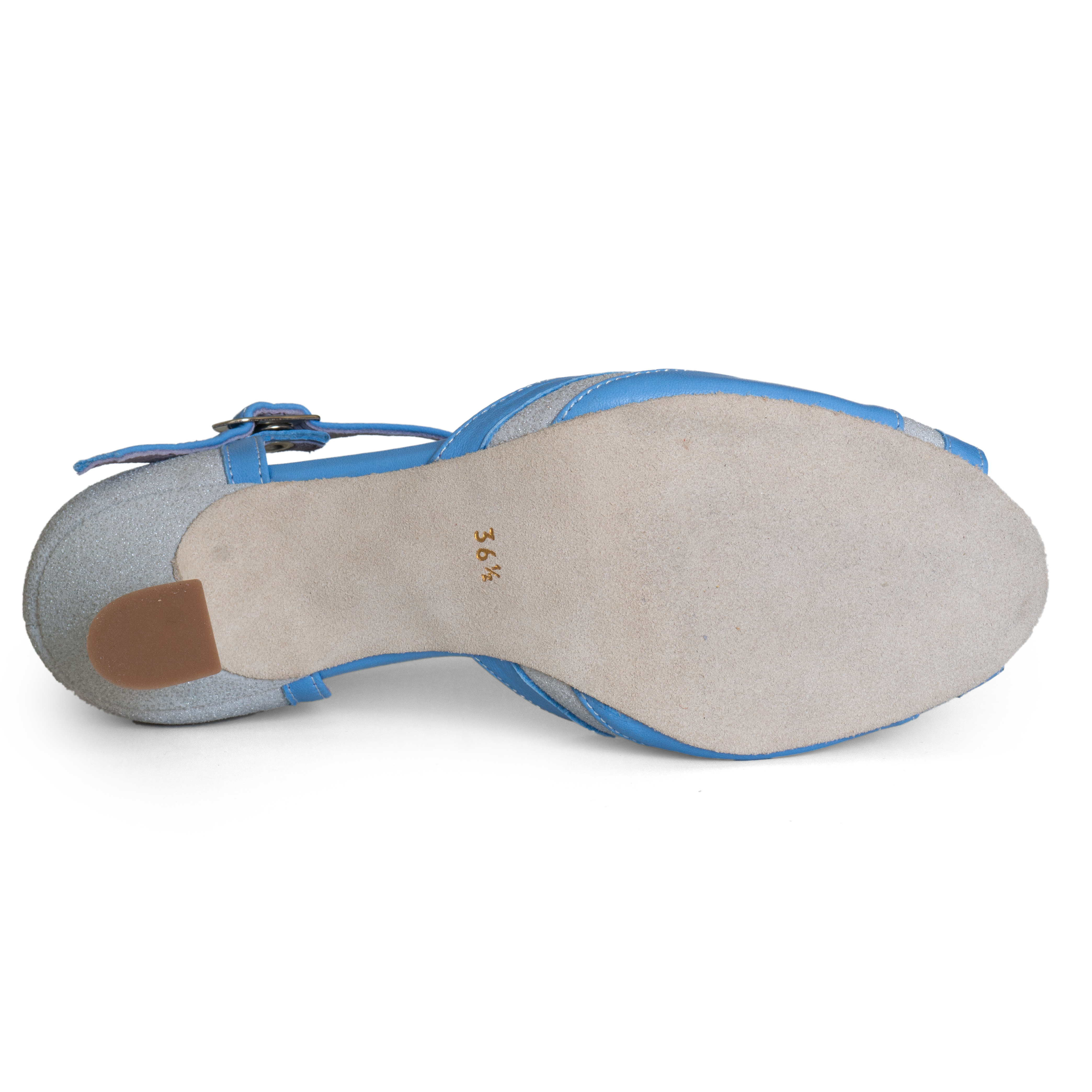 Merlet Kaly 1300 606 Tanzschuh Glitzernd Silber Hellblau 05