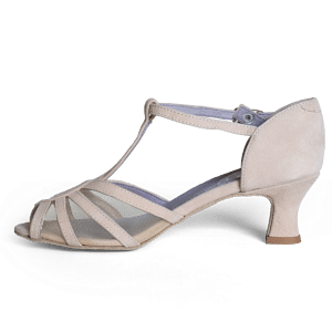 Merlet Karmina 1404 106 Beige Wildleder Tanzschuhe Hautfarben Hell 03