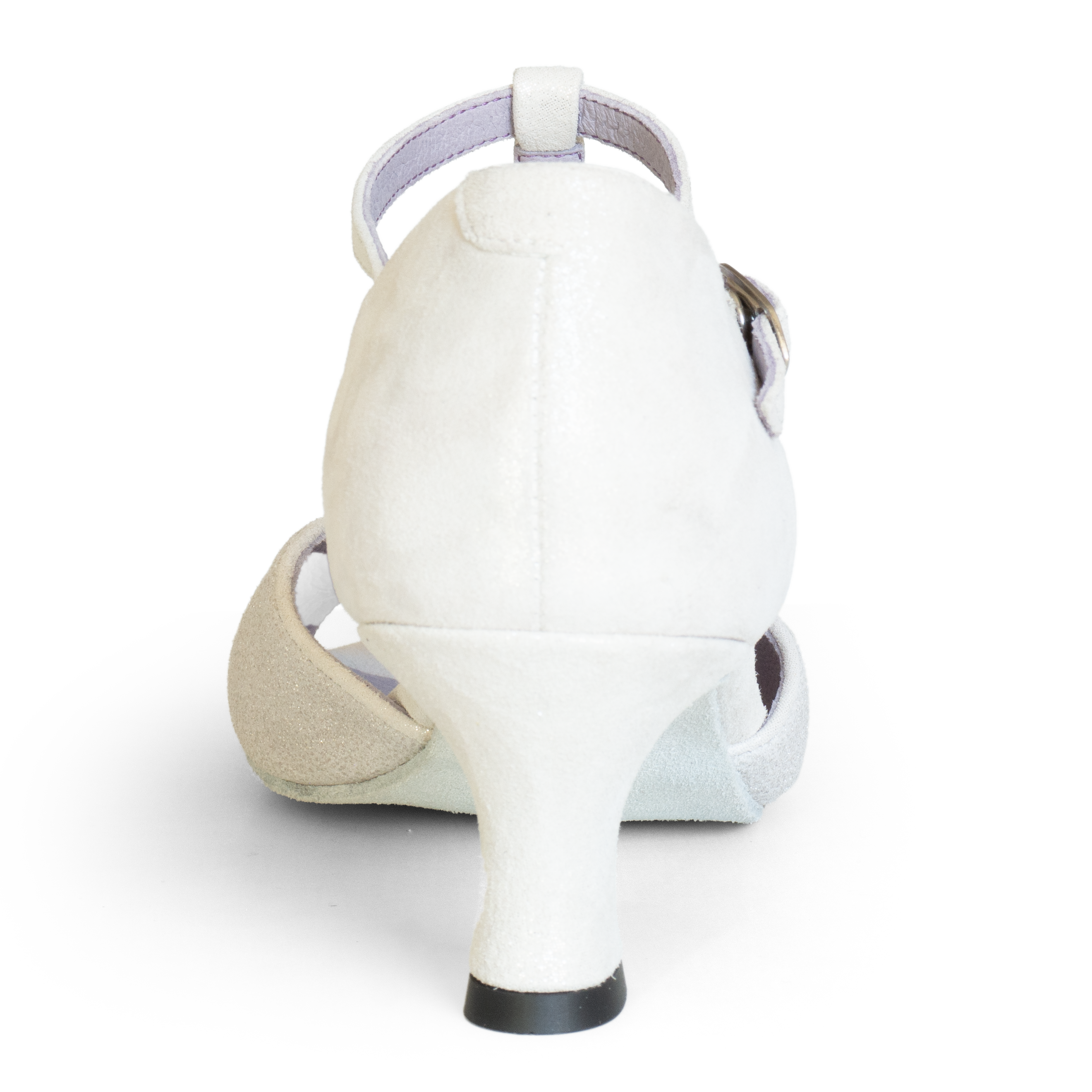 Merlet Kate 1337 990 Tanzsandale Für Breite Füße Silber Glitzer 04