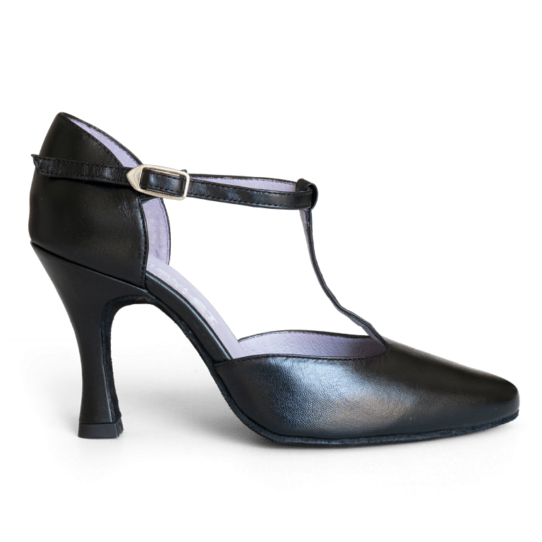 Merlet Lara 1300 001 Tanzschuh Mit T Riemchen Schwarz 02