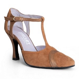 Merlet Luna 1404 130 Cognac Tanzschuh Vorne Geschlossen Braun 01
