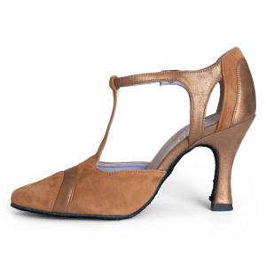 Merlet Luna 1404 130 Cognac Tanzschuh Vorne Geschlossen Braun 03