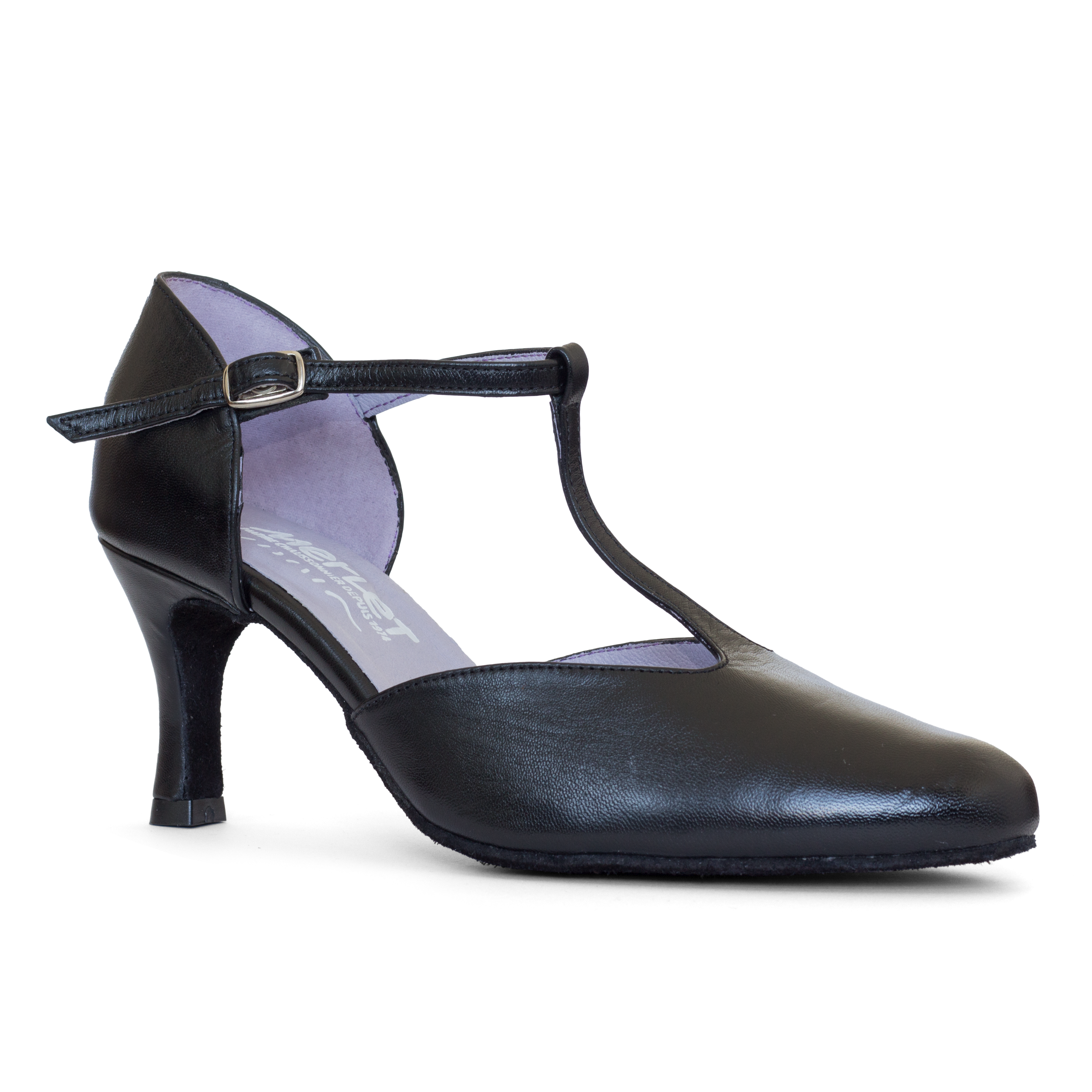 Merlet Nina Noir Tanzschuh T Riemchen Schwarz 01