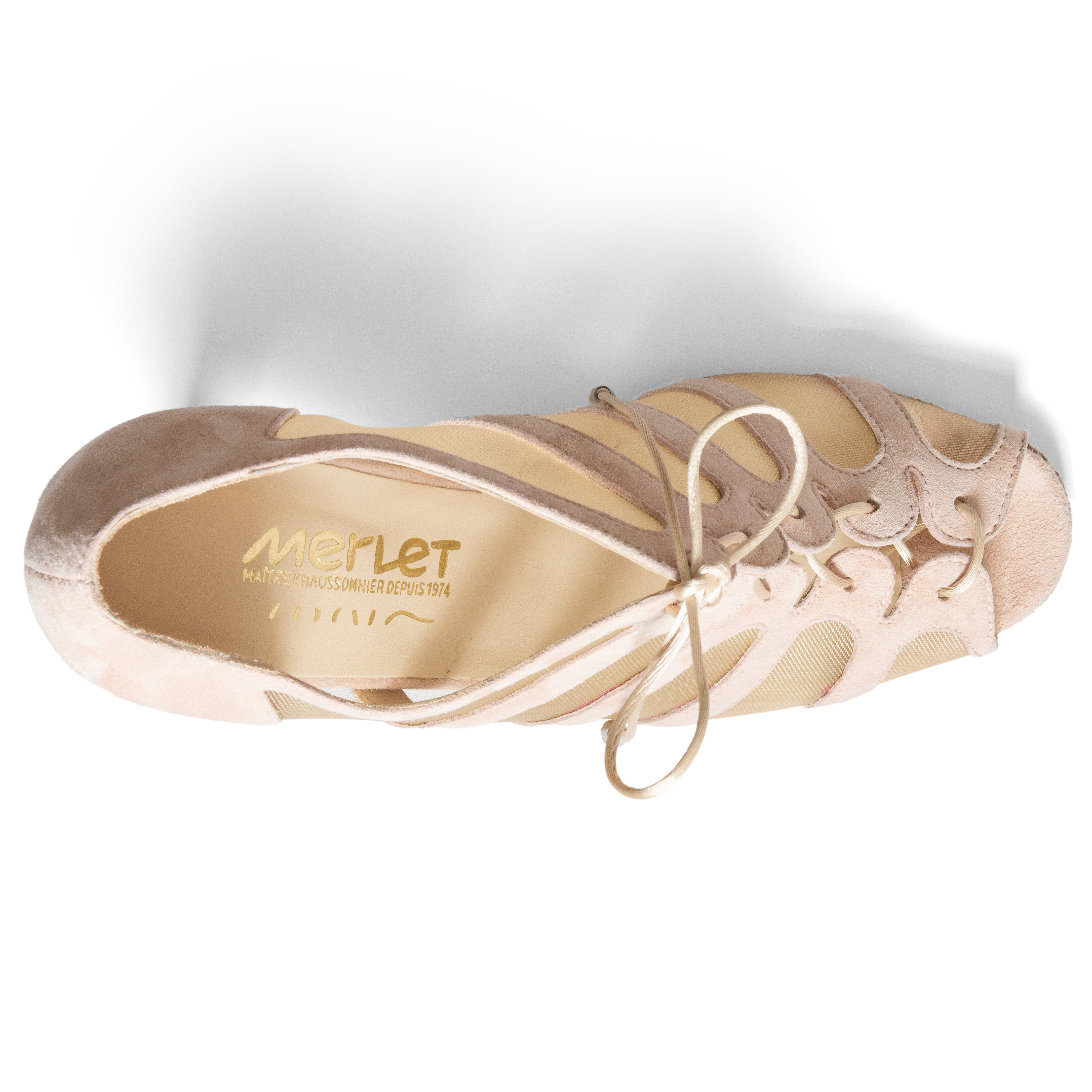 Merlet Sya 1404 Beige Tanzschuhe Geschnuert Beige&amp;nbsp;05