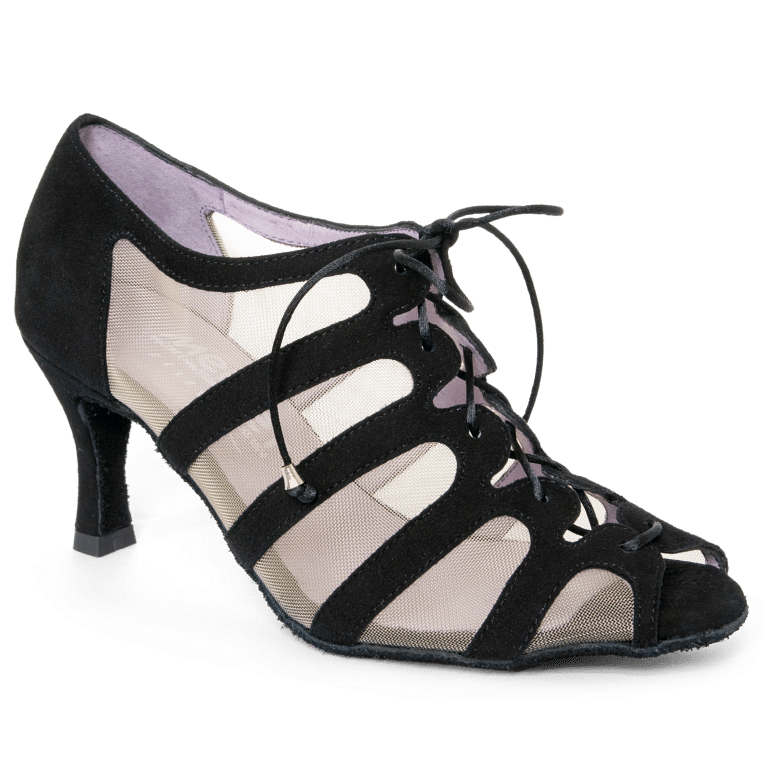 Merlet Sya 1404 Noir Tanzschuhe Schnürer Schwarz 01