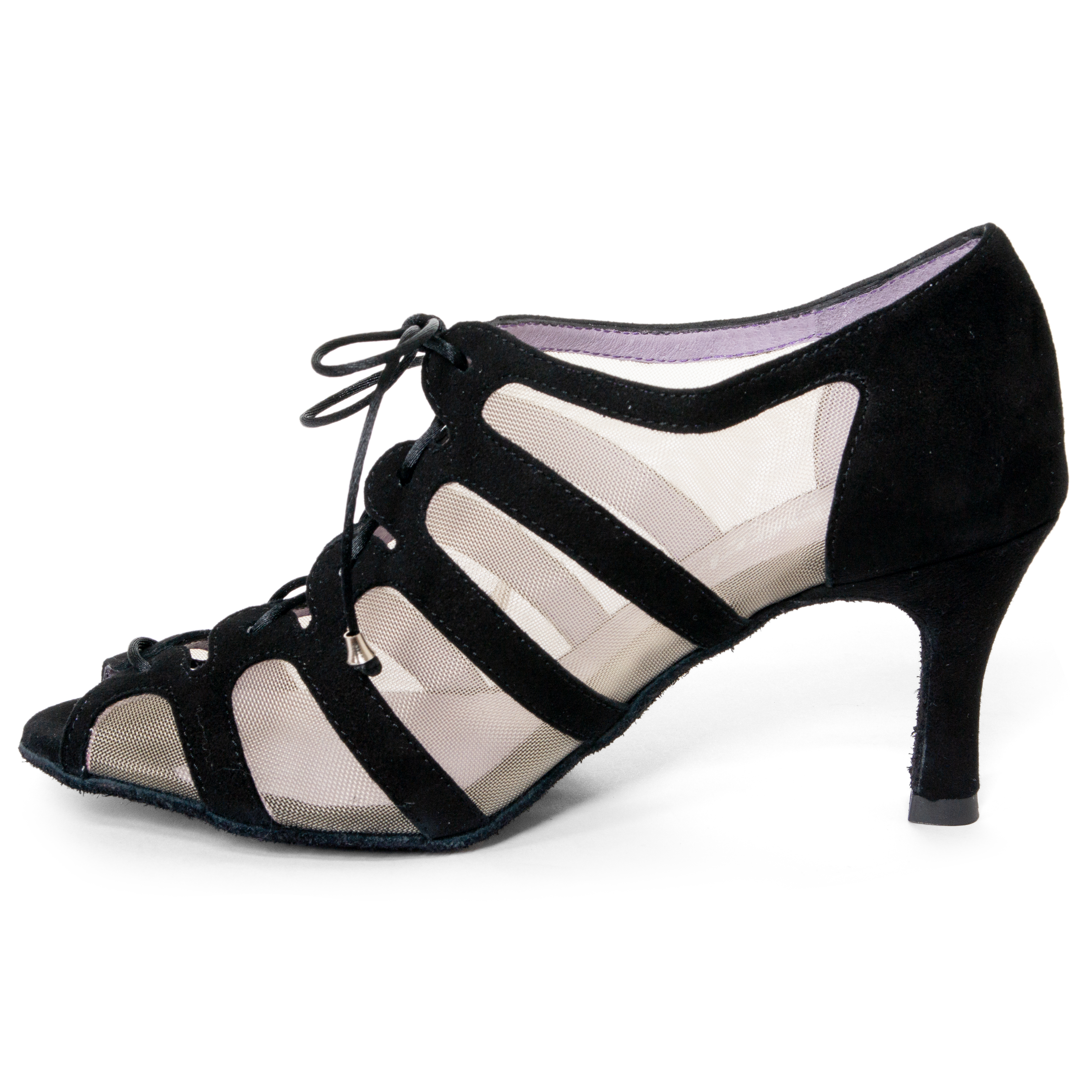 Merlet Sya 1404 Noir Tanzschuhe Schnürer Schwarz 03