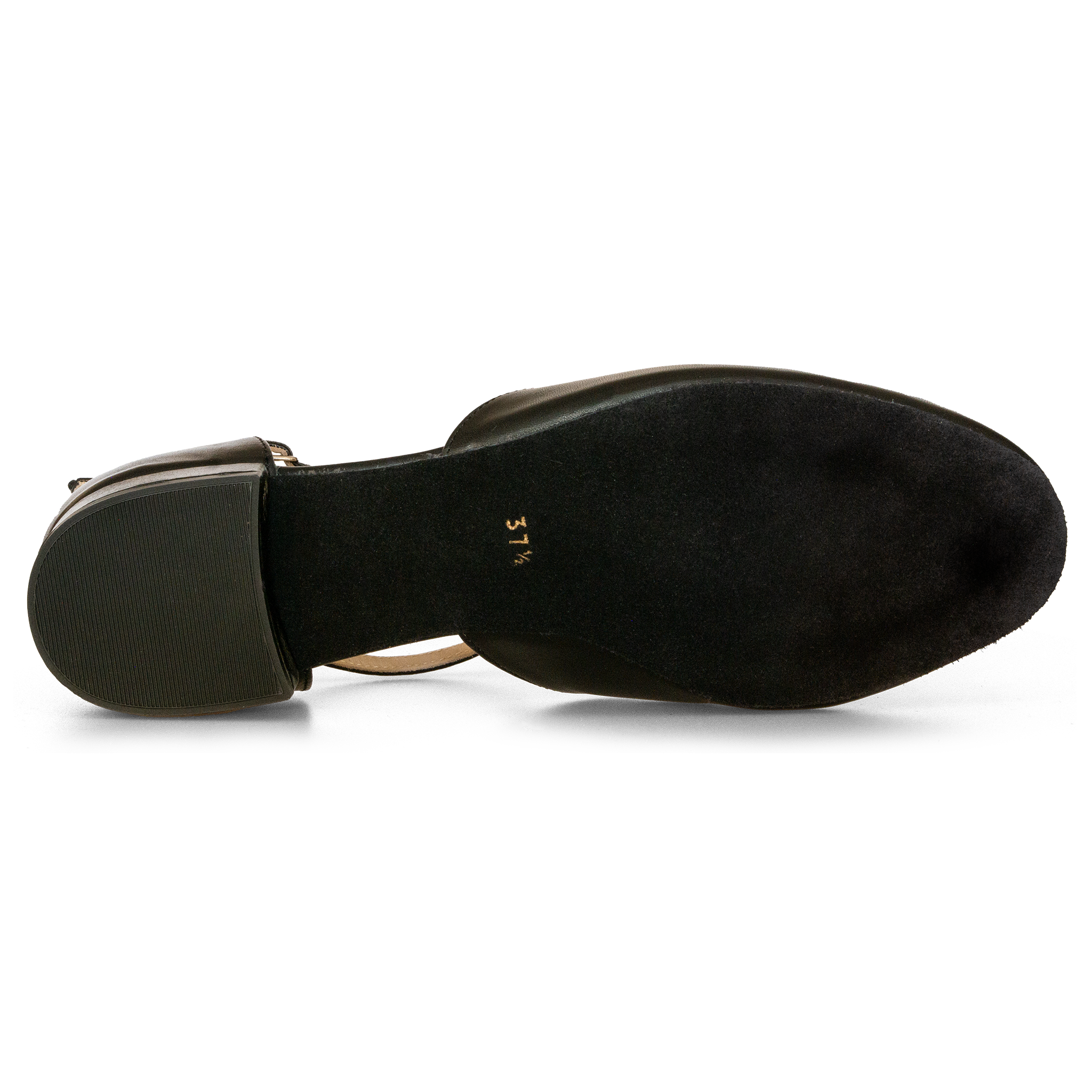 Merlet Xia Noir Flacher Schwarzer Tanzschuh Glattledersohle 05