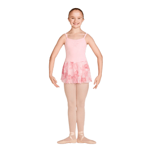 Mirella M1231c Ballettkleid Kinder Blumen Rock Rosa 01