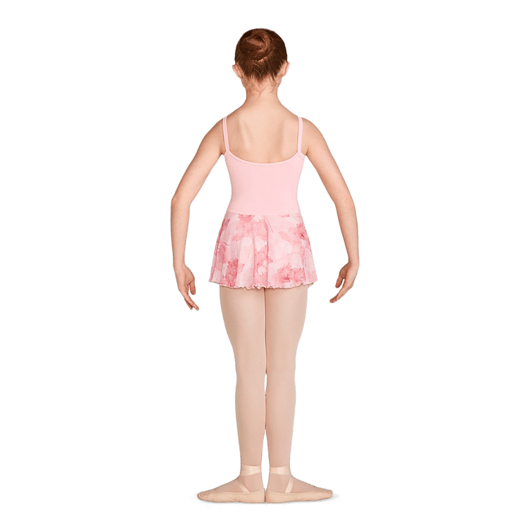 Mirella M1231c Ballettkleid Kinder Blumen Rock Rosa 02