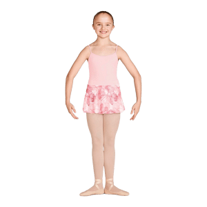 Mirella Ms 141c Kinder Ballettrock Rosa Blüten Druck 01