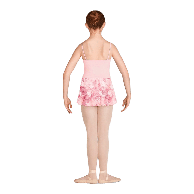 Mirella Ms 141c Kinder Ballettrock Rosa Blüten Druck 02