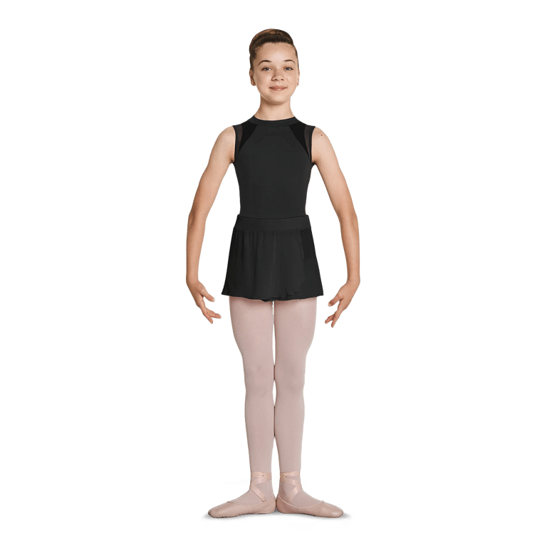 Mirella Ms135c Black Schwarzer Mädchen Ballettrock Samtbund 01