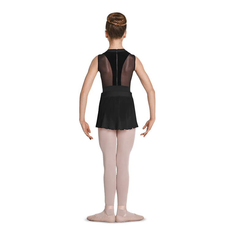 Mirella Ms135c Black Schwarzer Mädchen Ballettrock Samtbund 02