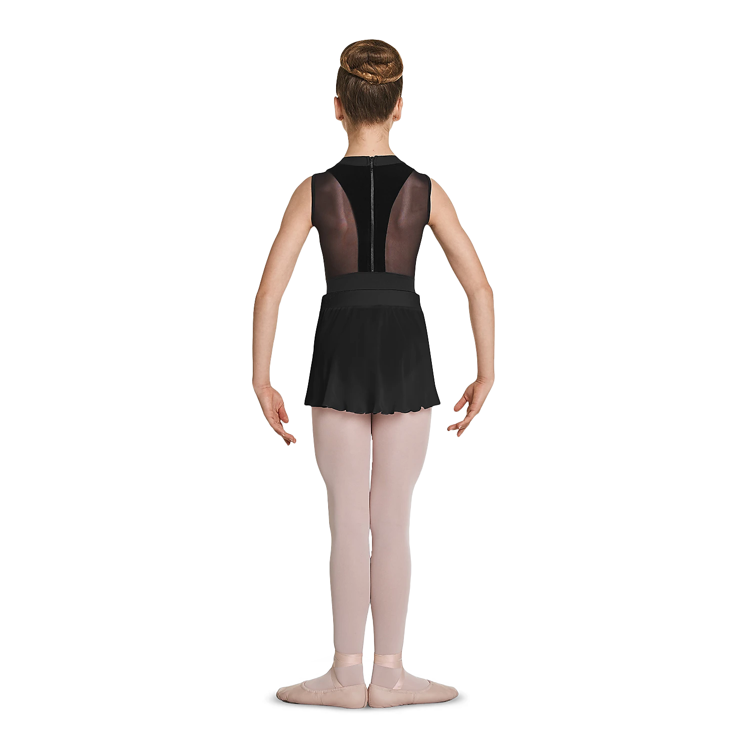 Mirella Ms135c Black Schwarzer Mädchen Ballettrock Samtbund 02