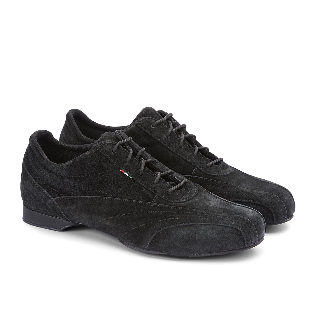 Monsieur Pivot Sneaker Black Suede Mit Wechselsohle Schwarz 01