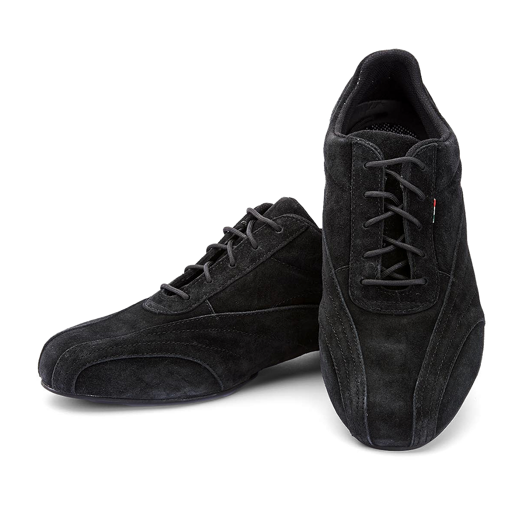 Monsieur Pivot Sneaker Black Suede Mit Wechselsohle Schwarz 02