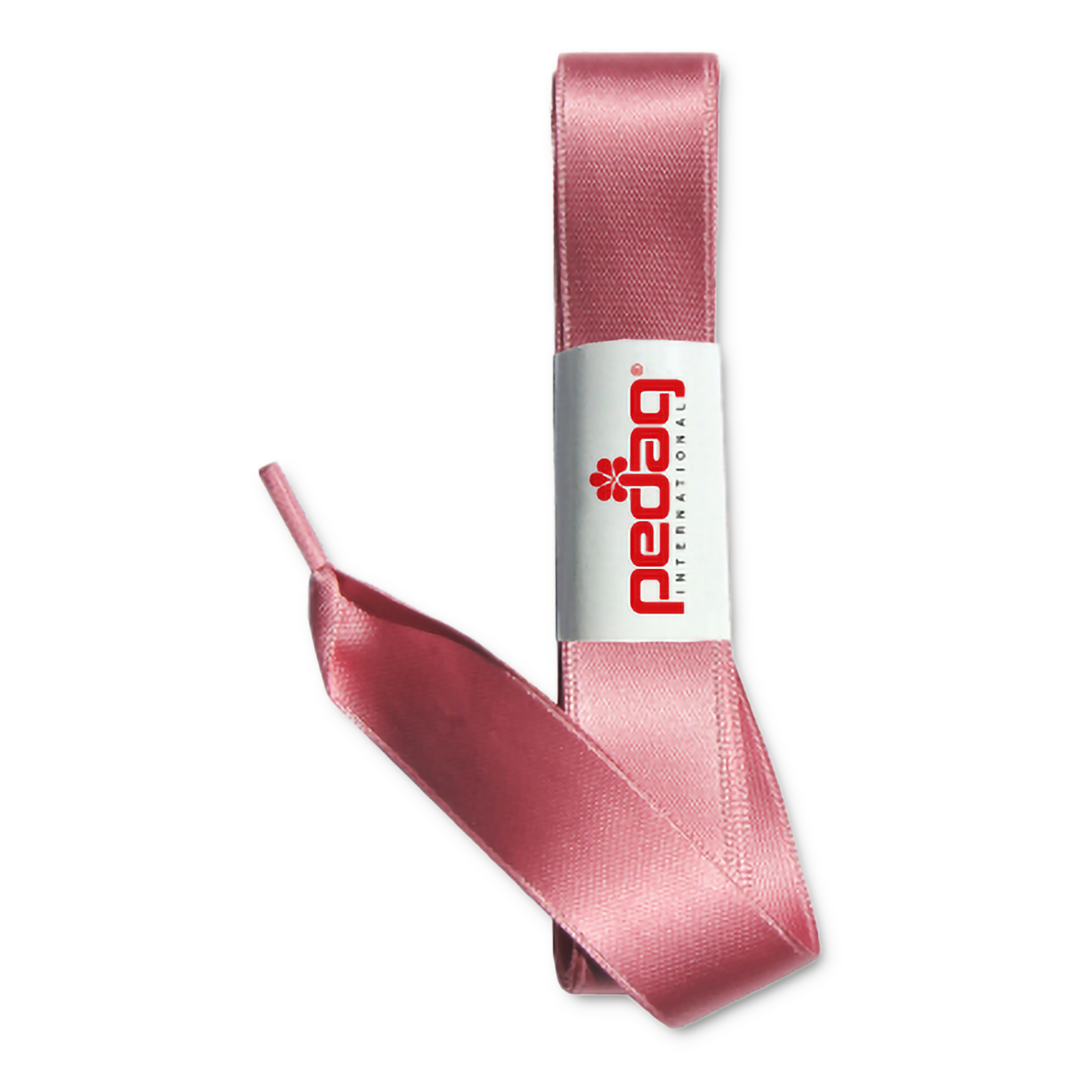 Pedag Satin Schnuersenkel 16mm Altrosa Für Genschnuerte Tanzschuhe 100cm Länge