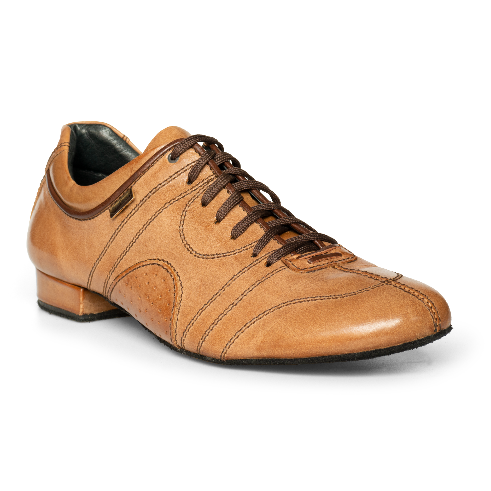 Portdance PD Casual 001 ⬝ Camel Leather • LederTanzsneaker für Herren