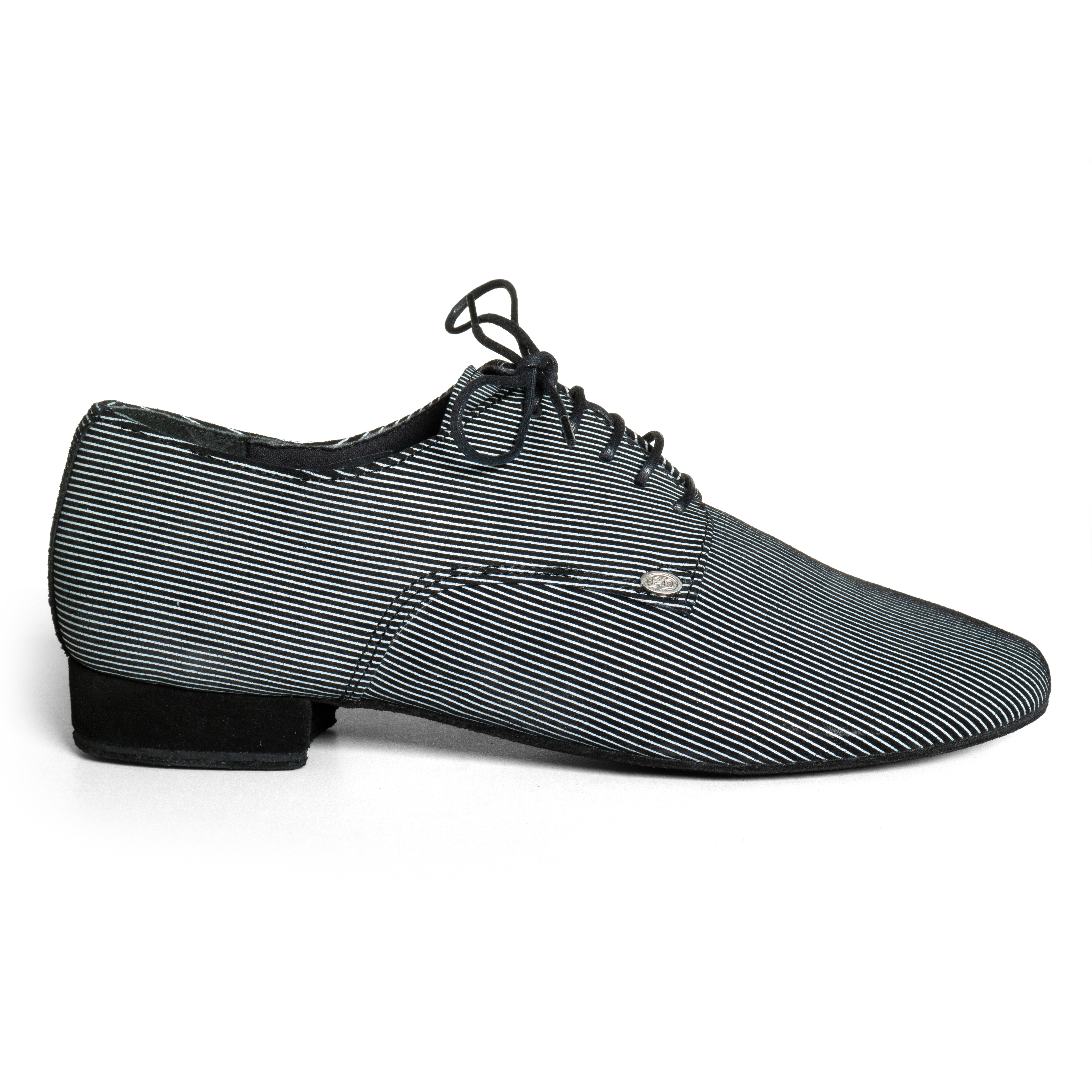 Portdance Pd018 Herren Tanzschuhe Nadelstreifen Schwarz Weiß&amp;nbsp;01