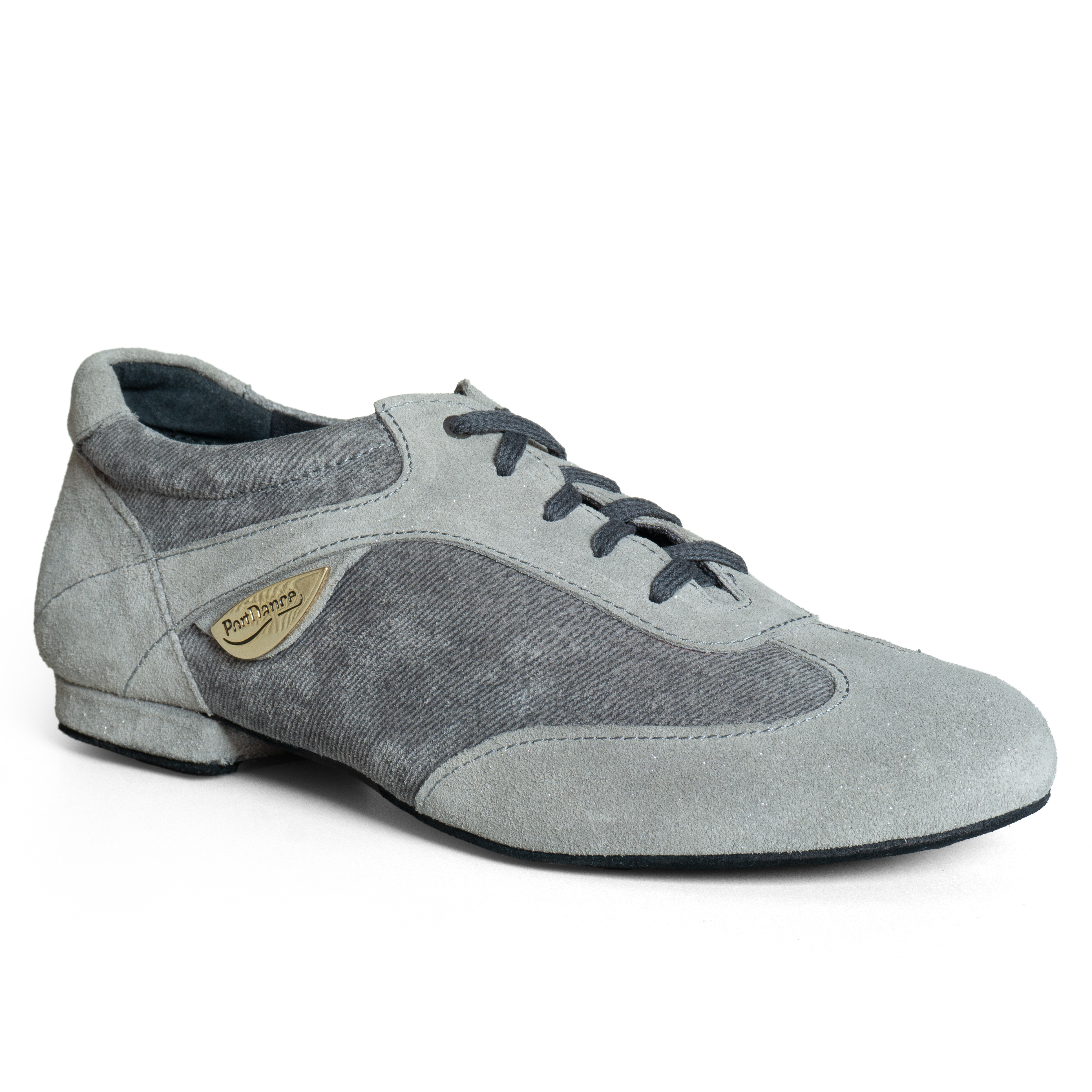 Portdance Pd07 Fashion Tanz Sneakers Mit Glitter Grau&amp;nbsp;01