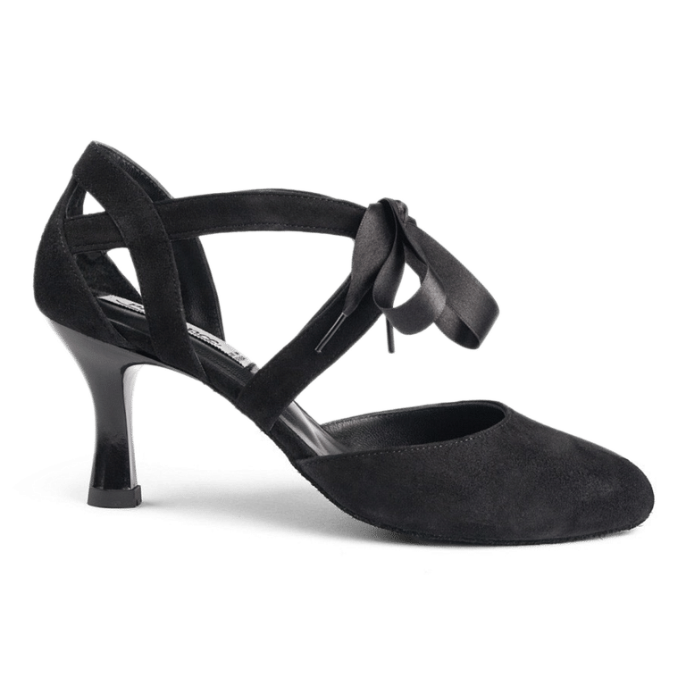 Portdance Pd125 Tanzschuhe Vorne Geschlossen Wildleder Schwarz 01