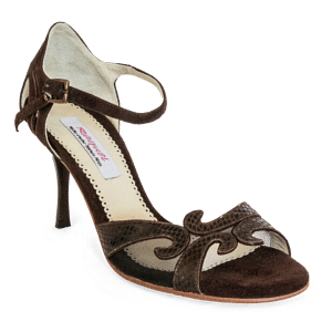 Raquel Greta Braun Tanzschuh Mit Ledersohle 01