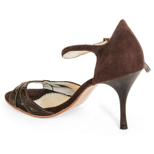 Raquel Greta Braun Tanzschuh Mit Ledersohle 02