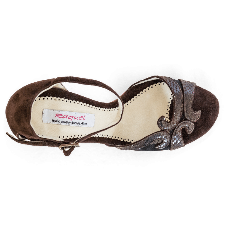 Raquel Greta Braun Tanzschuh Mit Ledersohle 03