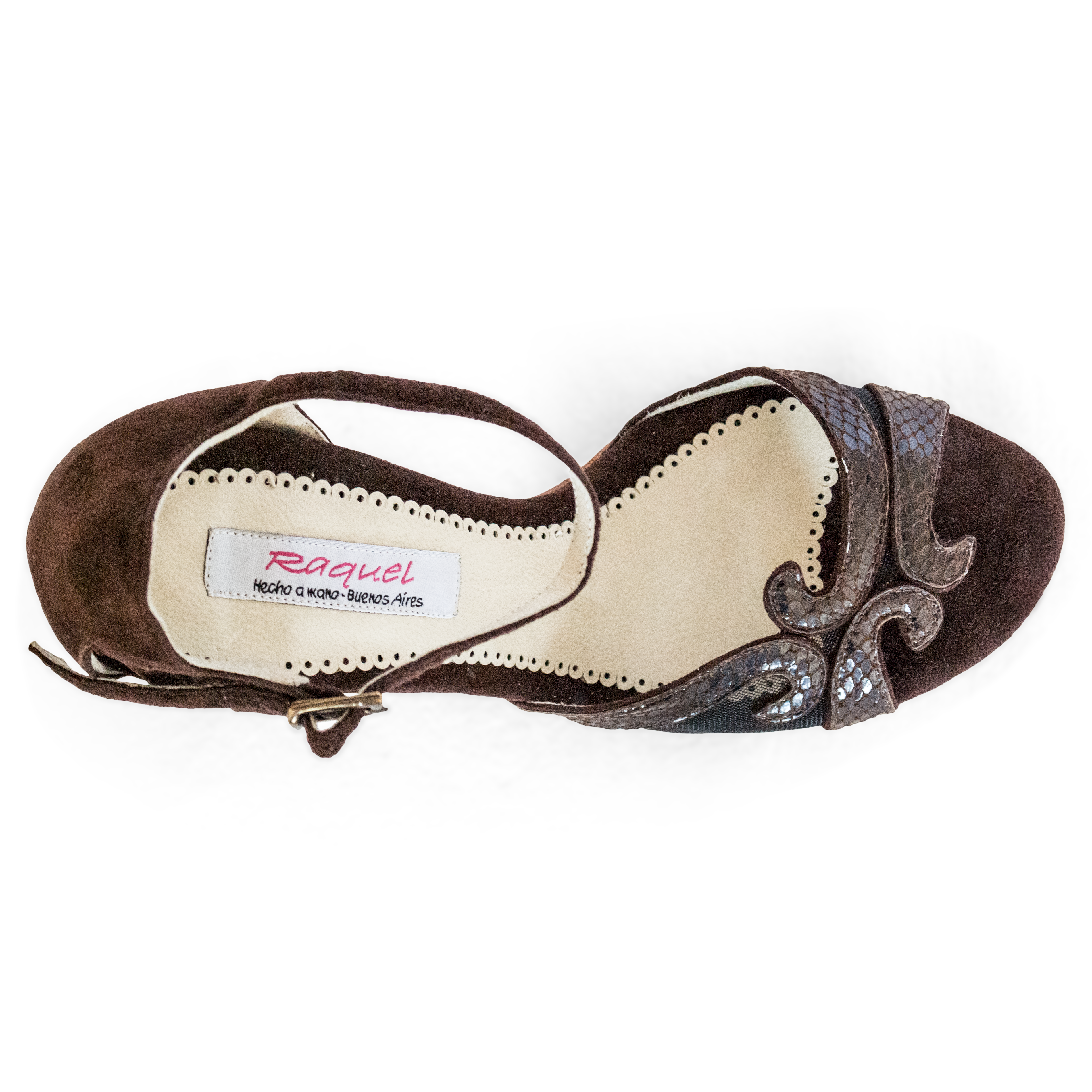 Raquel Greta Braun Tanzschuh Mit Ledersohle 03