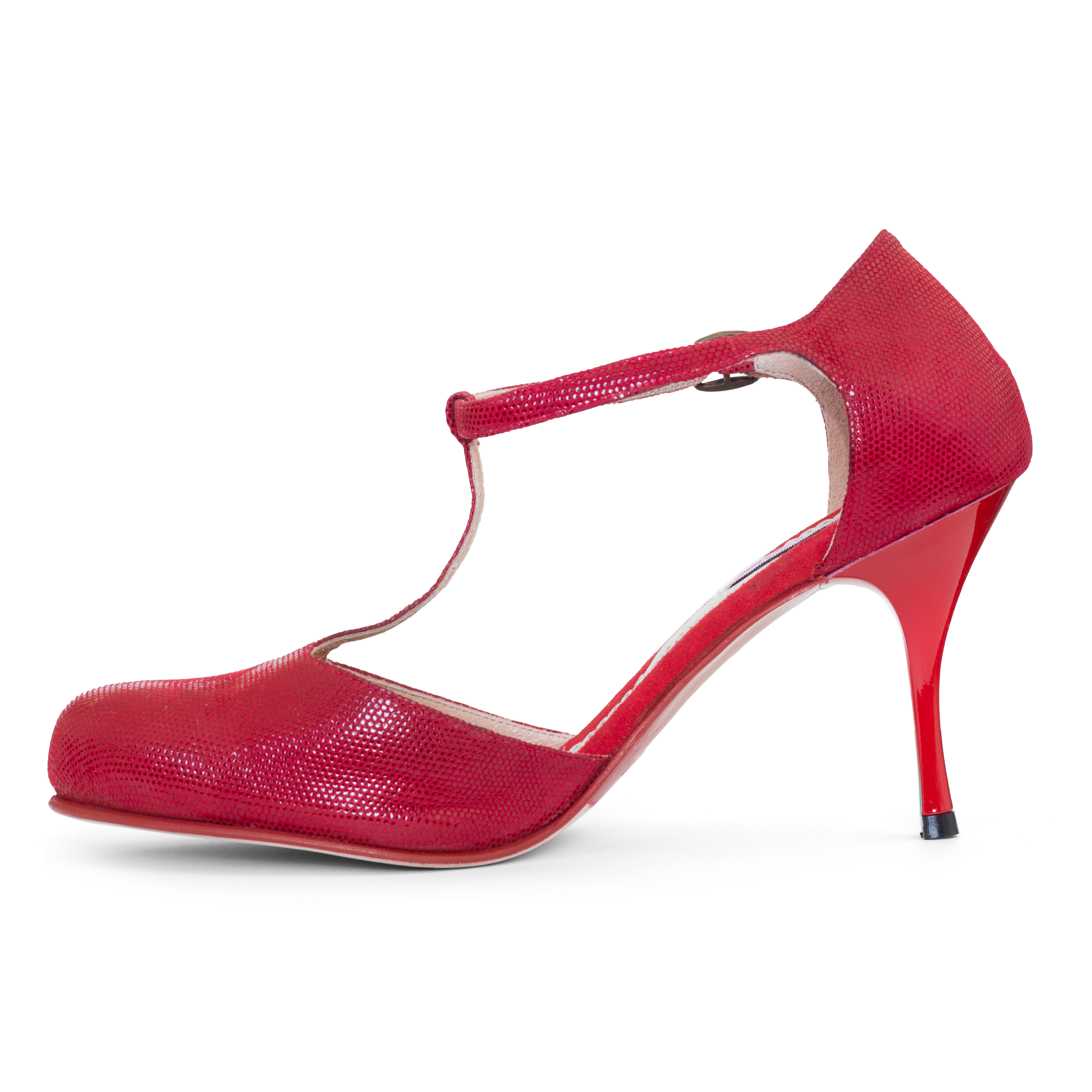 Raquel Ramona Rot Argentinischer Tanzschuh Damen Vorn Geschlossen 02