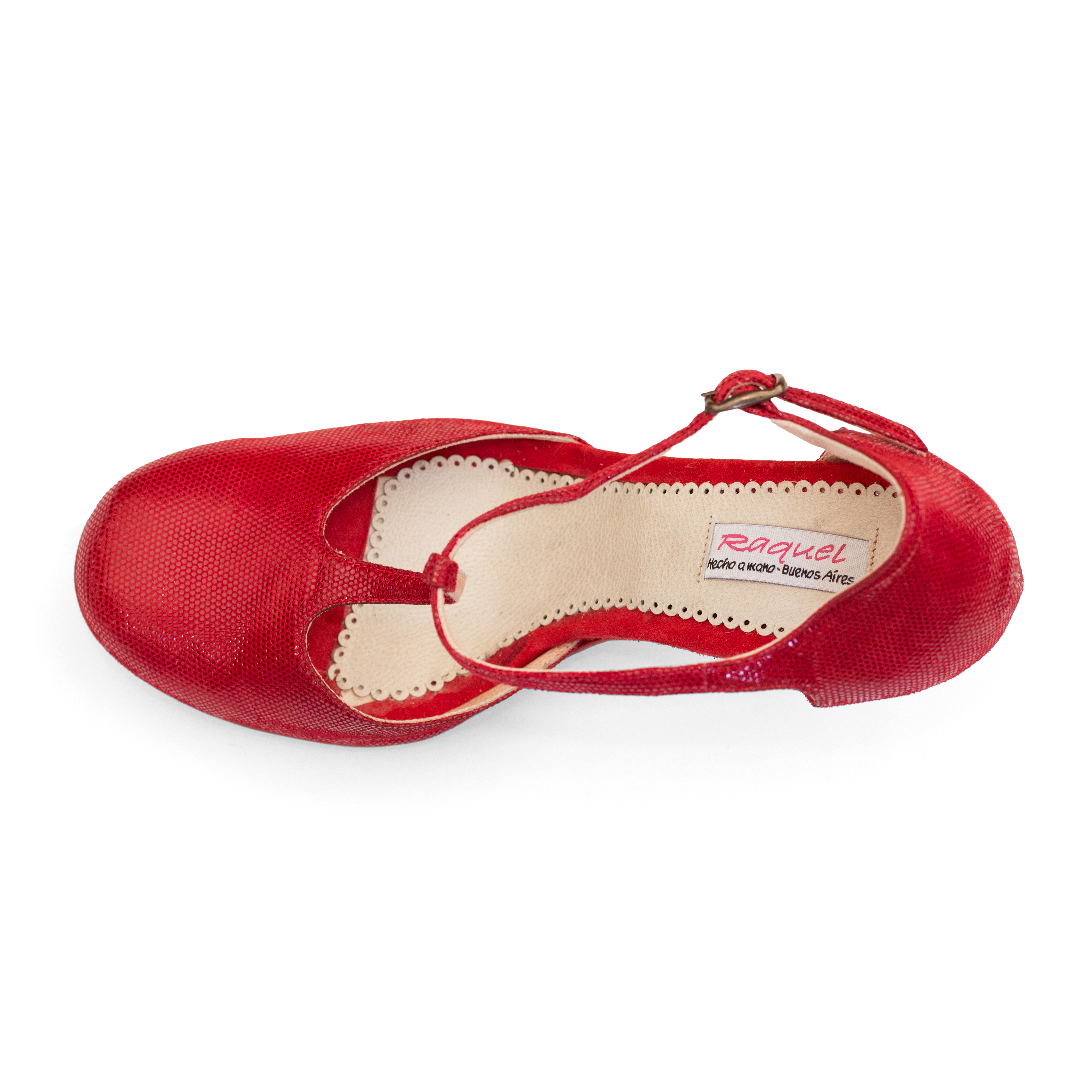 Raquel Ramona Rot Argentinischer Tanzschuh Damen Vorn Geschlossen 03