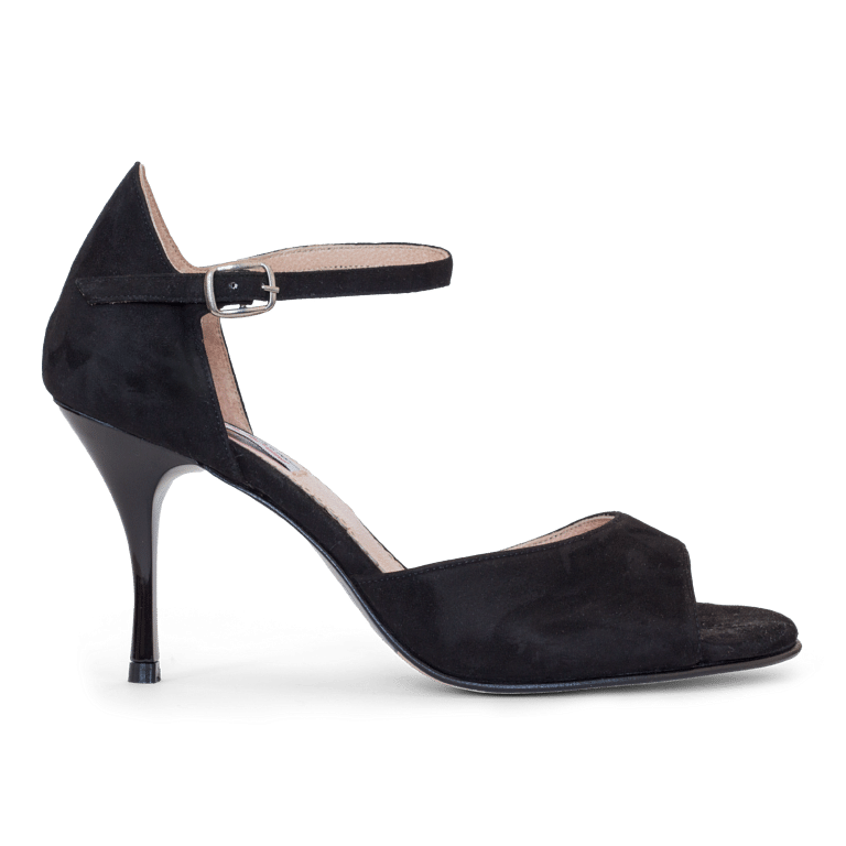Raquel Rocio Aldana Tanz High Heels Wildleder Schwarz 2