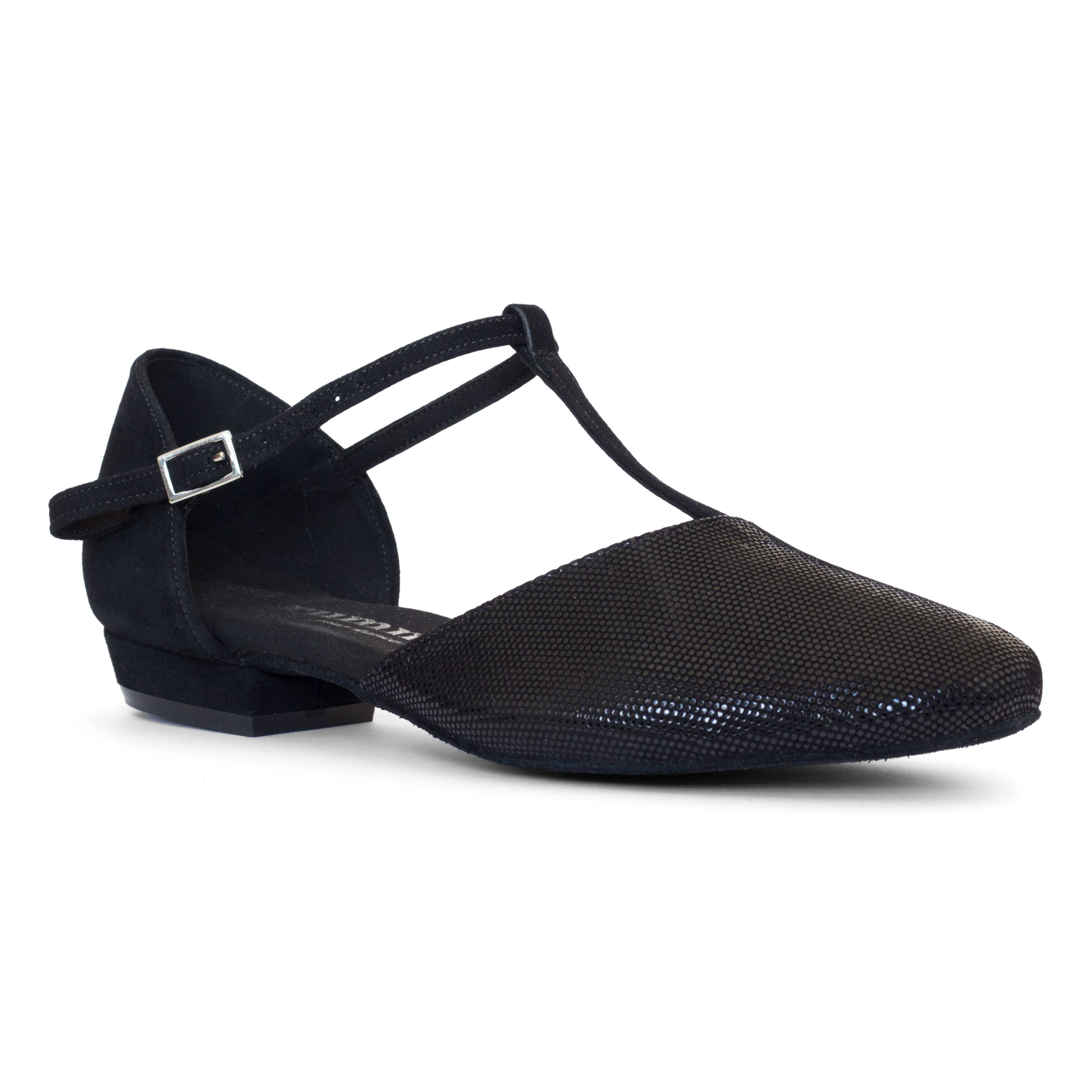 Rummos Carol Black Diva Flacher Tanzschuh Schwarzes Leder&amp;nbsp;01