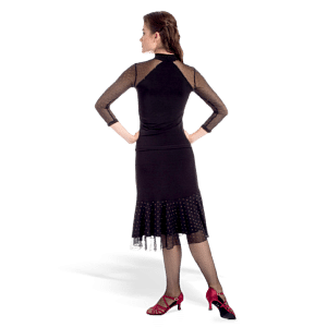 Rumpf 11247 Tanz Top Mesh Ärmel Schwarz 02