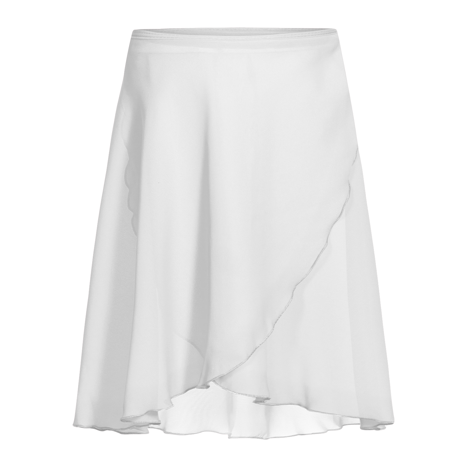 Rumpf 3050 Weiß Ballett Wickelrock Aus Chiffon 01
