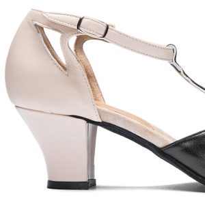 Rumpf 9210 Schwarz Beige Premium Line Vintage Damen Tanzschuh 06