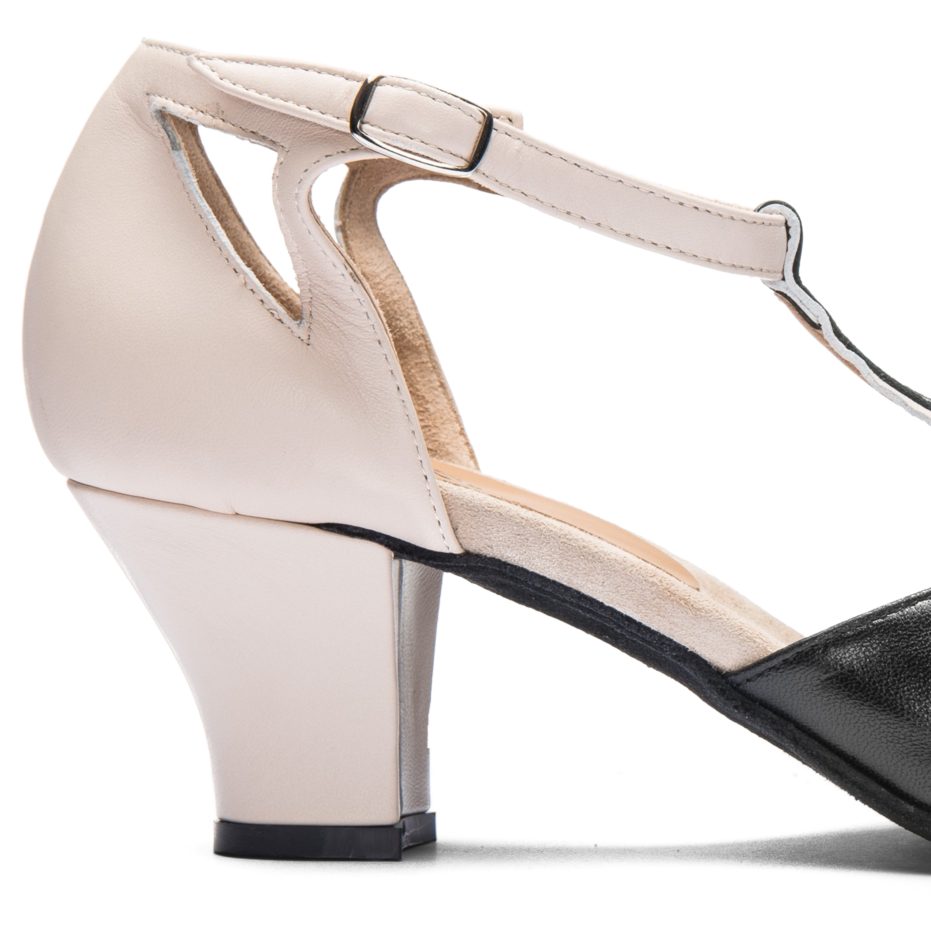 Rumpf 9210 Schwarz Beige Premium Line Vintage Damen Tanzschuh 06