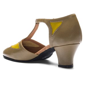 Rumpf 9230 Premium Line Waldgruen Vintage Style Tanzschuh Lochmuster 03