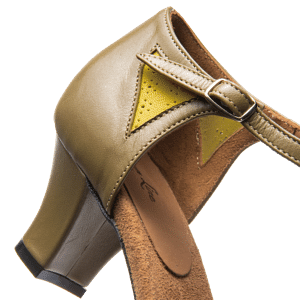 Rumpf 9230 Premium Line Waldgruen Vintage Style Tanzschuh Lochmuster 05