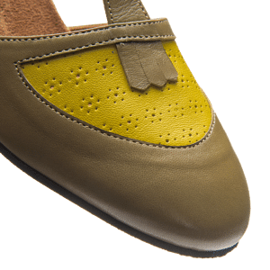 Rumpf 9230 Premium Line Waldgruen Vintage Style Tanzschuh Lochmuster 06
