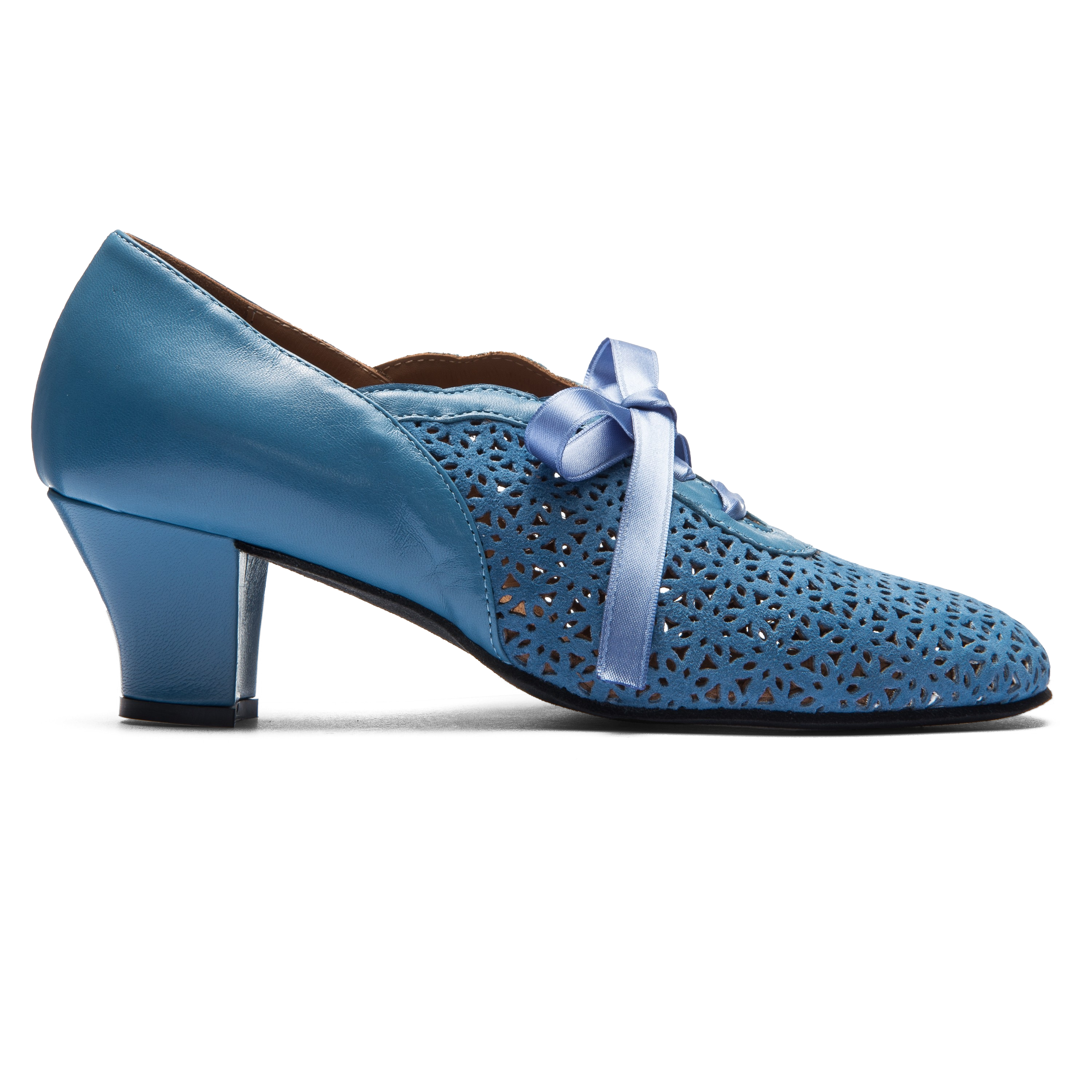 Rumpf 9231 Hellblau Damen Schnürer Mit Lochmuster 01