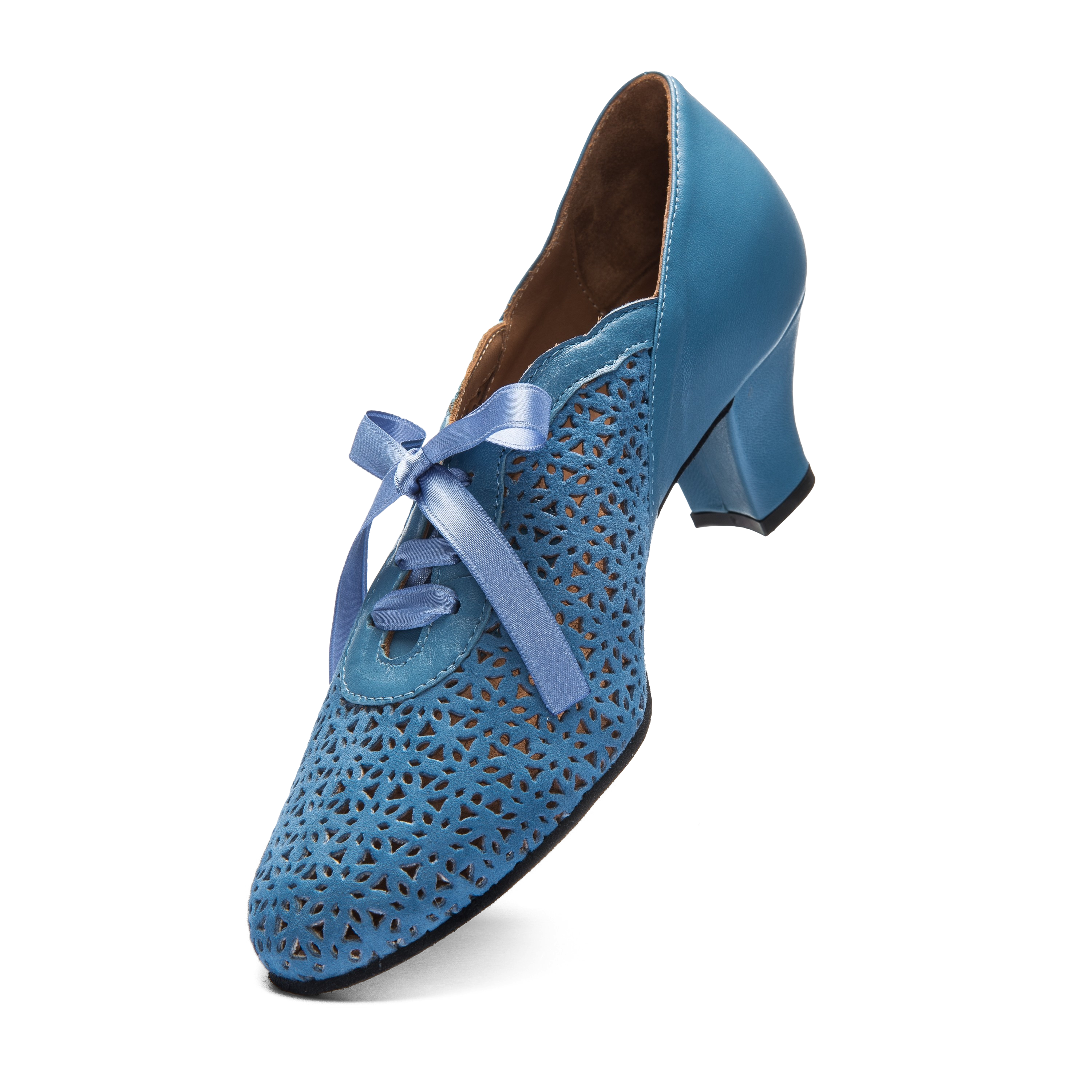 Rumpf 9231 Hellblau Damen Schnürer Mit Lochmuster 04