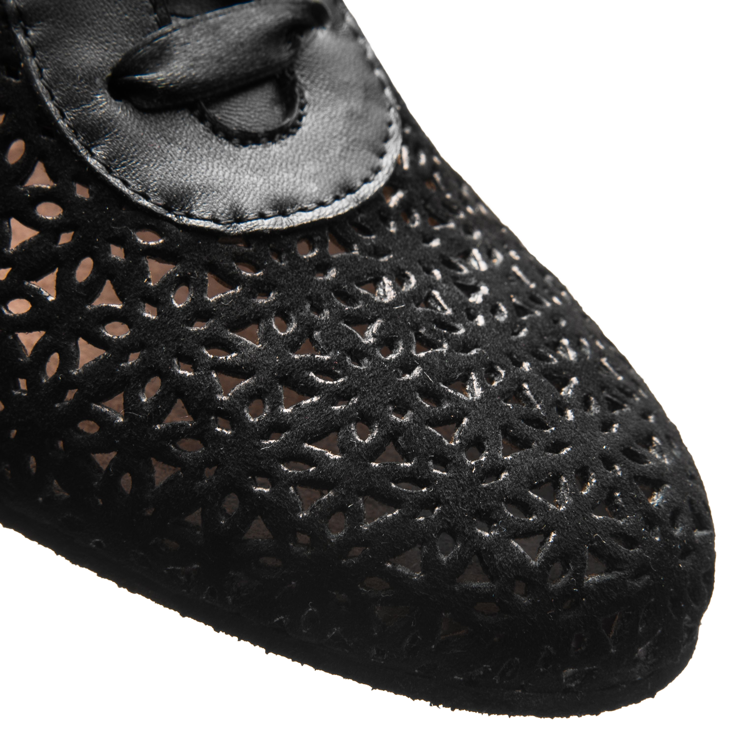 Rumpf 9231 Premium Line Schwarz Damen Tanzschuh Mit Satinschleife 06